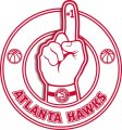 Number One Hand Atlanta Hawks logo decal sticker