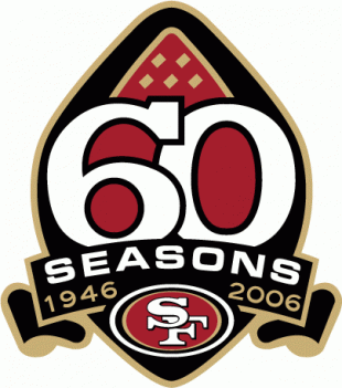 San Francisco 49ers 2006 Anniversary Logo iron on transfer