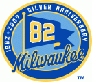 Milwaukee Brewers 2007 Anniversary Logo decal sticker