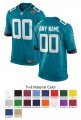 Jacksonville Jaguars Custom Letter and Number Kits For Teal Jersey 01 Material Twill