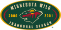 Minnesota Wild 2000 01 Anniversary Logo Sticker Heat Transfer