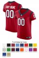 Houston Texans Custom Letter and Number Kits For Red Jersey Material Twill