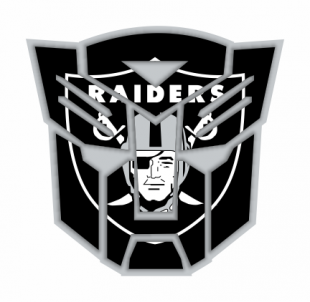 Autobots Oakland Raiders logo Sticker Heat Transfer