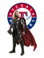 Texas Rangers Thor Logo Sticker Heat Transfer