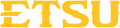 ETSU Buccaneers 2014-Pres Wordmark Logo 05 decal sticker
