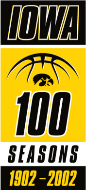 Iowa Hawkeyes 2002 Anniversary Logo decal sticker
