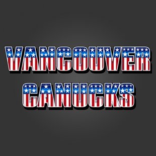 Vancouver Canucks American Captain Logo Sticker Heat Transfer