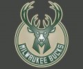 Milwaukee Bucks Plastic Effect Logo decal sticker