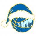 Golden State Warriors Basketball Christmas hat logo decal sticker