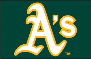 Oakland Athletics 2014-Pres Cap Logo decal sticker