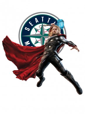 Seattle Mariners Thor Logo Sticker Heat Transfer