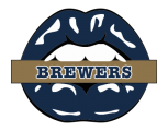 Milwaukee Brewers Lips Logo Sticker Heat Transfer