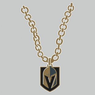 Vegas Golden Knights Necklace logo Sticker Heat Transfer