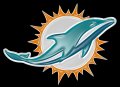 Miami Dolphins Plastic Effect Logo Sticker Heat Transfer