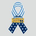 Denver Nuggets Ribbon American Flag logo Sticker Heat Transfer
