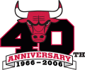 Chicago Bulls 2005 Anniversary Logo decal sticker