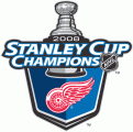 Detroit Red Wings 2007 08 Champion Logo Sticker Heat Transfer