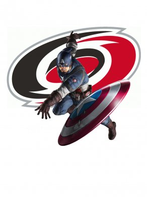 Carolina Hurricanes Captain America Logo decal sticker