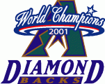 Arizona Diamondbacks 2001 Champion Logo Sticker Heat Transfer