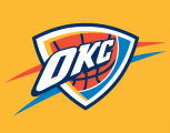 Oklahoma City Thunder 2008-2009 Pres Partial Logo Sticker Heat Transfer