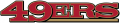 San Francisco 49ers 2009-Pres Wordmark Logo decal sticker