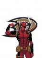 Anaheim Ducks Deadpool Logo decal sticker