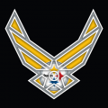 Airforce Pittsburgh Steelers Logo Sticker Heat Transfer