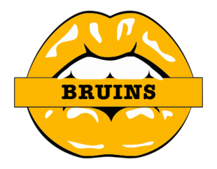 Boston Bruins Lips Logo Sticker Heat Transfer