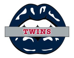 Minnesota Twins Lips Logo decal sticker