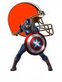 Cleveland Browns Captain America Logo Sticker Heat Transfer