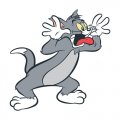Tom and Jerry Logo 14 Sticker Heat Transfer