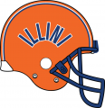 Illinois Fighting Illini 1977-1979 Helmet Sticker Heat Transfer