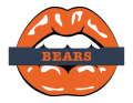 Chicago Bears Lips Logo Sticker Heat Transfer