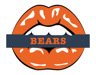 Chicago Bears Lips Logo decal sticker