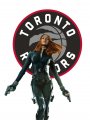 Toronto Raptors Black Widow Logo Sticker Heat Transfer