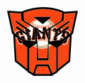 Autobots San Francisco Giants logo decal sticker