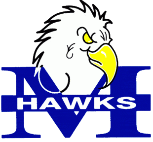 Monmouth Hawks 1993-2004 Primary Logo Sticker Heat Transfer