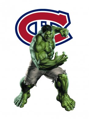 Montreal Canadiens Hulk Logo decal sticker