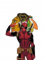 Chicago Blackhawks Deadpool Logo Sticker Heat Transfer