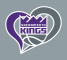 Sacramento Kings Heart Logo decal sticker