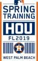 Houston Astros 2019 Event Logo Sticker Heat Transfer