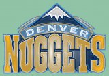 Denver Nuggets Plastic Effect Logo Sticker Heat Transfer