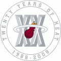 Miami Heat 2007-2008 Anniversary Logo Sticker Heat Transfer