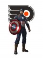 Philadelphia Flyers Captain America Logo Sticker Heat Transfer