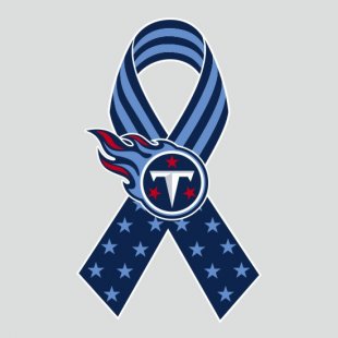 Tennessee Titans Ribbon American Flag logo Sticker Heat Transfer