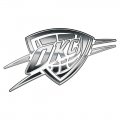 Oklahoma City Thunder Silver Logo decal sticker