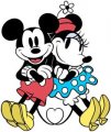 Mickey and Minnie Mouse Logo 03 Sticker Heat Transfer