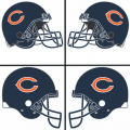 Chicago Bears Helmet Logo Sticker Heat Transfer