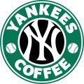 New York Yankees Starbucks Coffee Logo Sticker Heat Transfer