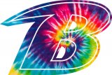 Baltimore Ravens rainbow spiral tie-dye logo Sticker Heat Transfer
